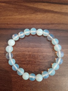 Bracelet de mariage vintage Amaira Jewels en imitation perle bleu clair en forme de boule pour femmes, plaqué rhodium imitation, cadeau - Product Image 2