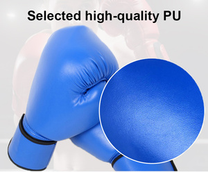 Gants de boxe personnalisés en cuir noir légers, à fermeture à lacets, pour adultes, entraînement - Product Image 6