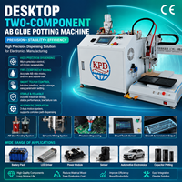 Máquina de Dosificación de Pegamento AB de Dos Componentes Automática de 3 Ejes para Escritorio, Robot Dispensador de Adhesivo Epoxi de Alta Precisión para Electrónica