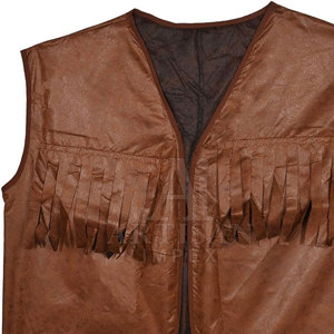 Chaleco de cuero con logotipo personalizado, de buena calidad, ligero, extragrande, hecho en Pakistán, en stock. - Product Image 4