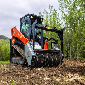 Compact Kubota Skid Steer With Forestry Mulching Attachment For Efficient Brush For Sale At Competitive Market Price - Product Image 1