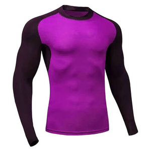 Camiseta Deportiva de Compresión de Manga Larga para Hombre, Camiseta Ajustada de Gimnasio y Fitness de Secado Rápido, Ropa Deportiva OEM, Ropa Atlética UPF50+ - Product Image 2