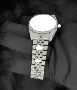 Reloj de Pulsera Automático de Lujo con Moissanita Blanca VVS1, Relojes Hip Hop con Diamantes Incrustados para Hombre - Product Image 4