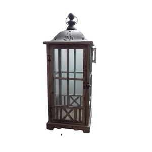 Top Classic Square Vintage <b>Glass</b> <b>Lantern</b> Centerpiece Rustic Hanging Jars at Low Price for Export - Product Image 1