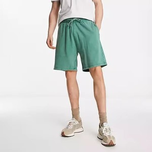 Shorts en coton bleu uni pour femme, taille élastiquée, coupe décontractée mi-haute, respirant, style tricoté, fournisseur en gros 2026 - Product Image 4