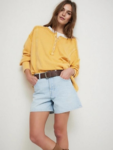 Shorts en jean vintage coupe bootcut pour femme, taille mi-haute, coupe régulière, séchage rapide, style décontracté et sexy pour club et soirée - Product Image 2