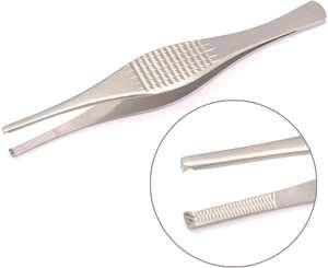 Pinzas manuales para tejidos Ferris Smith de 7 pulgadas, 1X2 dientes, instrumentos quirúrgicos de acero inoxidable con certificación CE para uso hospitalario por Surgiright - Product Image 2