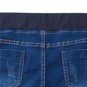 High Quality Canvas Denim Shorts Fashion High Waist Blue <b>Jeans</b> Casual Pants Elastic Waist <b>Drawstring</b> <b>Men</b> Quick Dry 180g Digital - Product Image 6