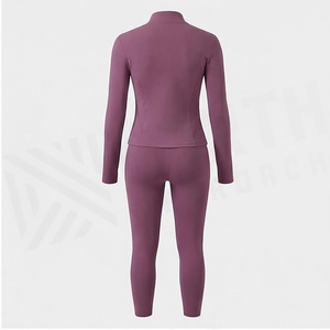 Conjunto de Yoga de 2 Piezas North Approach, Cierre Frontal Completo, Shorts Deportivos de Cintura Alta para Mujer, Transpirables - Product Image 3