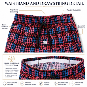 กางเกงขาสั้นเบอร์มิวด้าลายเรียบของ Sangita Garments เอวกลาง มีเชือกผูก เอวสม็อค สำหรับเด็กผู้ชาย ผลิตจากผ้าโพลีเอสเตอร์ผสมฝ้าย ถักทอ ระบายอากาศได้ดี แห้งเร็ว - Product Image 6