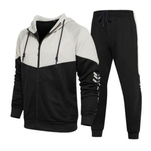 Conjuntos Deportivos Casuales Transpirables de Invierno para Hombre, Tallas Grandes, con Logotipo Personalizado, 16 Colores, Sudadera con Capucha y Pantalones de Felpa - Product Image 1