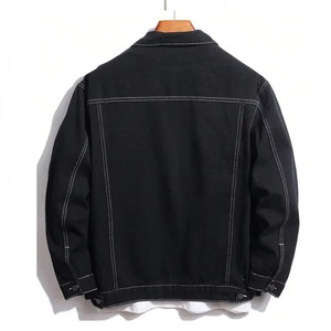 Wholesale High Quality Eco-Friendly Comfortable Men Street Casual High Demand Denim Jackets Street Wear Customised Logo & Design - Product Image 2