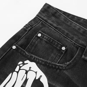 Pantalones Cortos de Mezclilla Personalizados OEM para Hombre, Estilo Casual de Pierna Ancha, Ropa de Marca Privada - Product Image 6