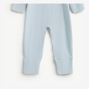 Mameluco ajustado de algodón y elastano con estampado floral y manga larga con broches para bebé recién nacida, ODM Vietnam - Product Image 3