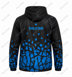Custom Sublimation Windbreaker <b>Jacket</b> Men <b>Lightweight</b> Hooded Sports <b>Jacket</b> <b>Waterproof</b> Outdoor <b>Running</b> Black <b>Jacket</b> Manufacturer - Product Image 4