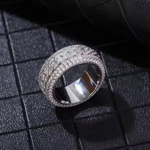 India Supplier Luxury Moissanite Diamond <b>Ring</b> for Women Fine Jewelry <b>Wedding</b> and Anniversary Gift Available at Factory Price - Product Image 2