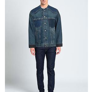 Chaqueta de mezclilla para hombre de calidad premium, efecto desgastado por el sol, diseño con botones cubiertos, corte regular. Ideal para el mercado online de invierno de alta gama. Económica. - Product Image 5