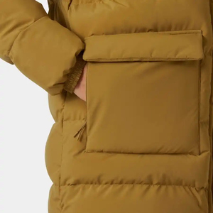 Veste matelassée longue à capuche pour femme, style parka, entièrement zippée, avec grandes poches, chaude et isolée pour l'hiver, idéale pour l'extérieur et les loisirs - Product Image 5