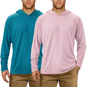 Sudadera con Capucha Deportiva Ligera para Hombre con Logotipo Personalizado, Impresión por Transferencia de Calor, UPF 50+, Transpirable, de Secado Rápido, para Pesca - Product Image 1