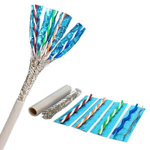 <span class=keywords><strong>สาย</strong></span>เคเบิลเครือข่าย CAT7 CAT 8 2000mhz <span class=keywords><strong>ราคา</strong></span>ต่อเมตร SFTP CAT8 <span class=keywords><strong>สาย</strong></span>เคเบิลแบบป้องกันสองชั้นสำหรับภายนอกอาคาร 1000 ฟุต <span class=keywords><strong>สาย</strong></span>อีเธอร์เน็ตแลน CAT8 ทองแดง - Product Image 1