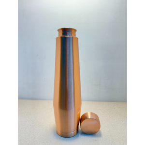 Handcrafted Pure Copper Water <b>Bottle</b> for Ayurveda Wellness Leak-Proof Jointless and Eco-Friendly Copper <b>Flask</b> for Office - Product Image 4