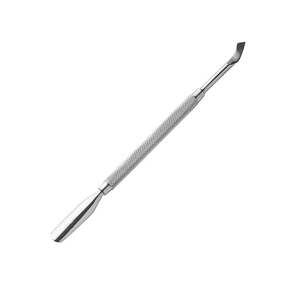 Pousse-cuticules russes en acier inoxydable à bords tranchants, finition brillante, pour nail art - Product Image 4