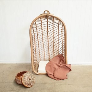 Hand-crafted rattan egg basket <b>hanging</b> chairs <b>garden</b> patio furniture bird nest swing chair set - Product Image 5