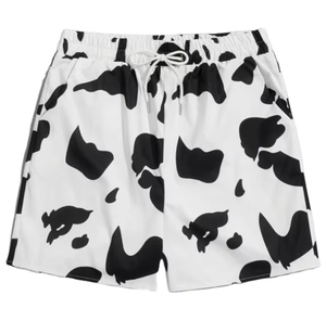 Shorts de bain pour hommes au design unique et élégant, imprimés par sublimation, taille élastique, séchage rapide, plage, piscine, été, légers - Product Image 2