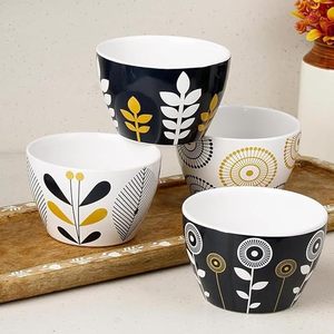 Bol en céramique élégant à prix abordable – Bol de cuisine et de salle à manger stylé pour soupes, salades, riz et collations - Product Image 5