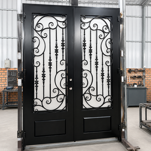 Grandes portes en fer forgé |   Portes d'entrée en acier artistiques avec une résistance inégalée, une durabilité durable et un style haut de gamme pour les résidences - Product Image 2