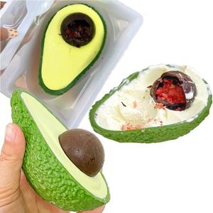 Helado de <span class=keywords><strong>Aguacate</strong></span> al Por Mayor de Fábrica con Chocolate y Caramelos Explosivos, Popular Helado con Forma de <span class=keywords><strong>Aguacate</strong></span> - Product Image 1