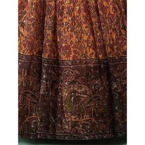 Atractivo amarillo Chinon Impresión digital Haldi Wear Lehenga Choli - Product Image 1