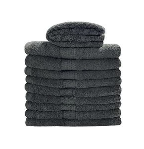 Serviette de Visage en Coton Gris Tricoté de Luxe, Douce, Séchage Rapide, pour Cheveux et Corps, Idéale Spa et Salle de Bain - Product Image 1