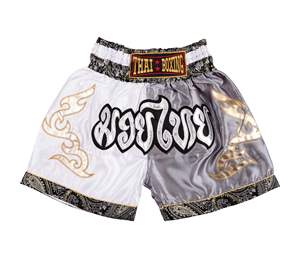 Pantalones Cortos de Muay Thai para Hombre, Satinados, con Abertura Lateral, Cintura Elástica, para Entrenamiento en Gimnasio, Kickboxing, Ligeros, Coloridos - Product Image 1