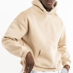 High Quality Custom Logo Zipper Hoodie for Men Long Sleeve Sweatshirt for Gym Manufactured Plus Size Options Wholesale Available - Product Image 3