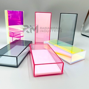 RMI Acrylic Lash Tray proof Eyelash Extension Storage Beauty Artist Salon Wholesale Pallet <b>Cover</b> <b>Tile</b> Holder Eyelash Grafting - Product Image 3