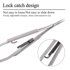 Portaagujas Quirúrgico Microscópico de Alta Calidad, Instrumento de Precisión Oftálmico de Acero Inoxidable para Procedimientos Médicos - Product Image 2