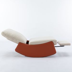 Poltrona Reclinabile Moderna e Confortevole con Poggiapiedi, Sedia Imbottita per Lettura e Relax - Product Image 6