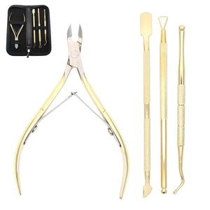 Coupe-cuticules en acier inoxydable, outil d'amélioration des ongles, pince à peaux mortes, dissolvant de vernis, kit d'amélioration des ongles - Product Image 3