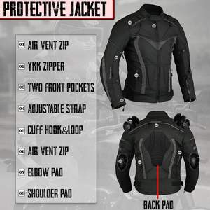 Bacca Moto <b>Men's</b> Cordura Jacket <b>Trouser</b> <b>Motorbike</b> Suit CE Approved Biker Protection Waterproof Racing Gear Breathable Feature - Product Image 6