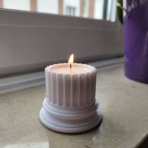 Heavy Marble <b>Tea</b> Light Holder Designed For Stable <b>Candle</b> Placement With Solid Structure Giving Reliable Warm Light - Product Image 1