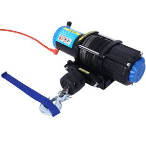 กว้านไฟฟ้าสำหรับรถ ATV/UTV ขนาด 4500 ปอนด์ พร้อมเชือกสังเคราะห์กันน้ำ 12V ยาว 1000 ฟุต พร้อมรีโมทแบบมีสายและไร้สาย - Product Image 1