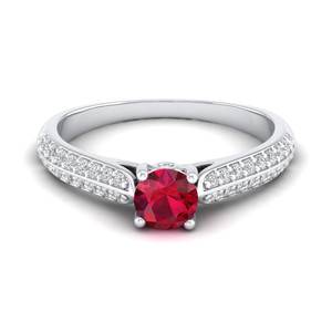 Bague REYES au design élégant en argent sterling 925 avec moissanite et pierre de naissance pour femme, coupe ronde personnalisée, 0,5 carat, émeraude - Product Image 5