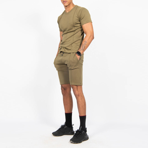 Summer Clothing Cotton Men T-Shirt Short <b>Set</b> Customized Two Piece Jogger Twin <b>Set</b> Matching Shorts Heat-Transfer Printed <b>Set</b> 2027 - Product Image 4