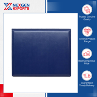 Funda de Cuero PU Hecha a Mano de Excelente Calidad y Altamente Duradera, Personalizable, para Documentos y Certificados, con Doble Panel, Venta Mundial