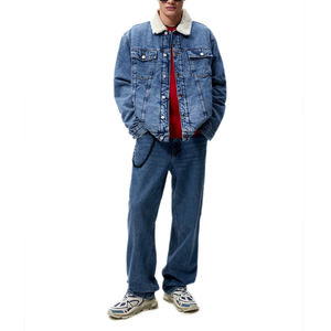 Veste en jean vintage pour homme avec doublure polaire thermique douce, veste en denim de qualité supérieure, vêtement d'extérieur décontracté pour l'hiver - Product Image 2
