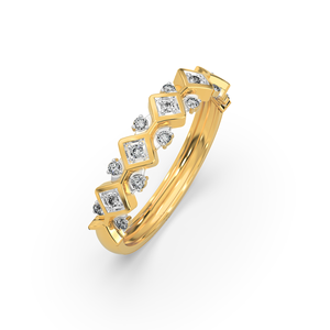 Luxury Silver Moissanite <b>Ring</b>, Geometric Diamond Design, Brilliant Sparkle <b>Statement</b> <b>Ring</b> for Women, Fine Jewelry Gift - Product Image 5