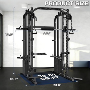 Máquina con pilas de pesas de 220 libras, sistema de gimnasio multifunción para el hogar, rack de potencia, sistema de cable cruzado, entrenamiento de dominadas. - Product Image 6