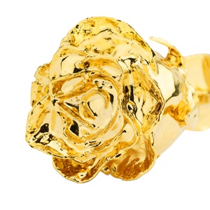 Auténticas Rosas Doradas Naturales de Sanaar Crafts, Colección Superb, Rosas Completamente Bañadas en Oro, Figura con Temática de Amor, Suministro Directo de Fábrica - Product Image 2