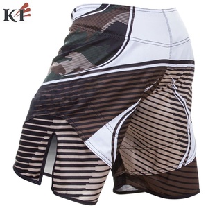 Latest Design Customized Front Logo Breathable Quick Dry Lightweight Spandex/Polyester MMA <b>Shorts</b> Wholesale <b>Men</b> 2026 - Product Image 4